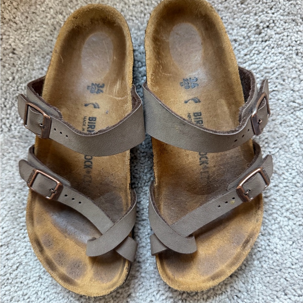 Birkenstock Brown Double Strap Kids Sandals